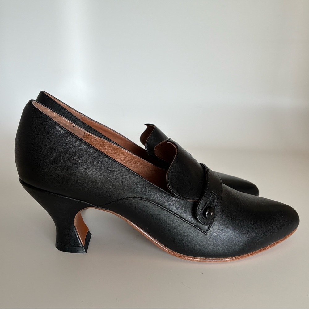 RARE, NEW American Duchess Moliere Edwardian Pumps, Black Leather, Women’s 9.5 - Picture 10 of 16